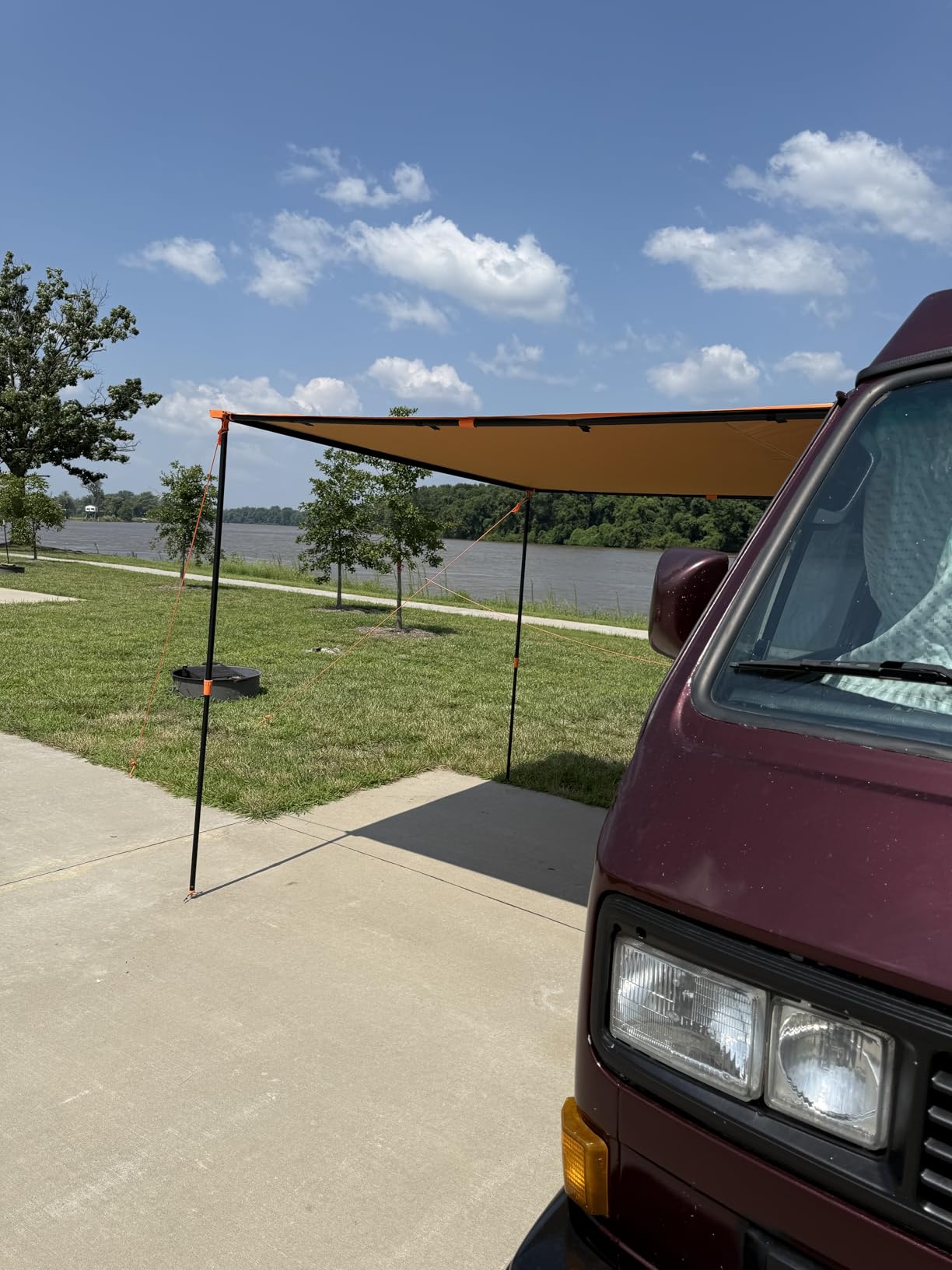 ALL-TOP Vehicle Awning 8.2'x8.2' Roof Rack Pull-Out Sun Shade UV50+, Weatherproof 4x4 Side Awning for Camping & Overland (Hardware Included) customer photo 2