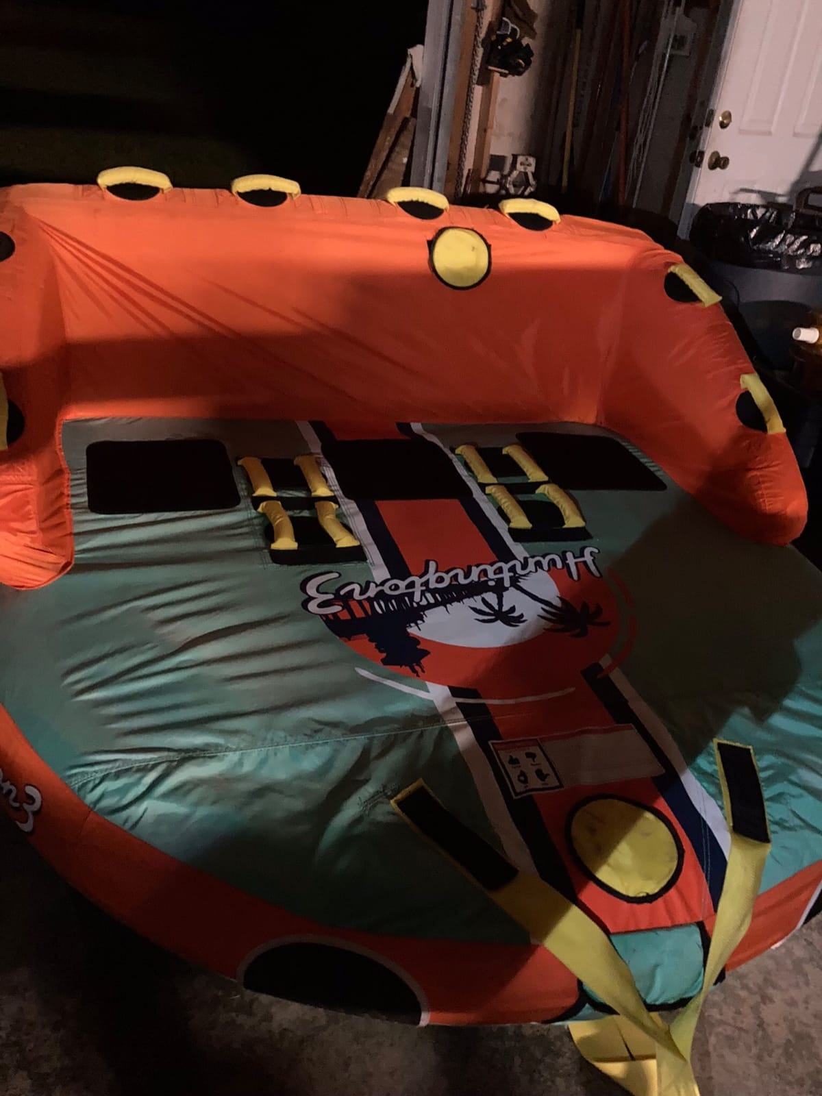 Swonder 3 Person Towable Tubes for Boating, Water Tubes for Boats to Pull, Heavy-Duty Front & Back Tow Points Inflatable Boat Tube with Stronger 840D Nylon Cover customer photo 1
