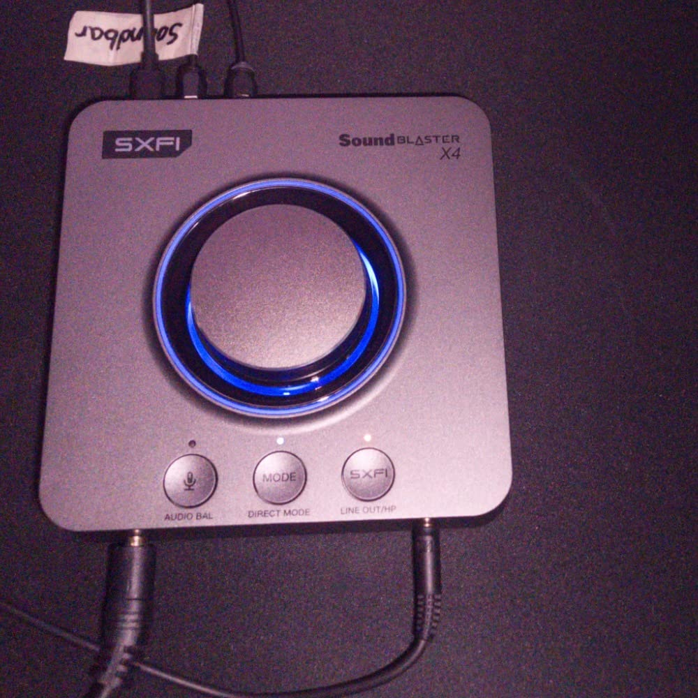 Sound Blaster X4, External USB DAC & Headphone Amp, 7.1 Surround customer photo 1