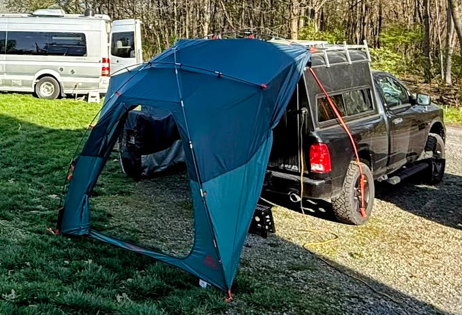 Kelty Highroads Overlanding Shelter - Universal Mount Car Camping Tent with Large Zippered Entry, Aluminum Frame, Adjustable Walls and Windows, UV Protection, Rainproof, Stuff Duffel Included, 2024 customer photo 2