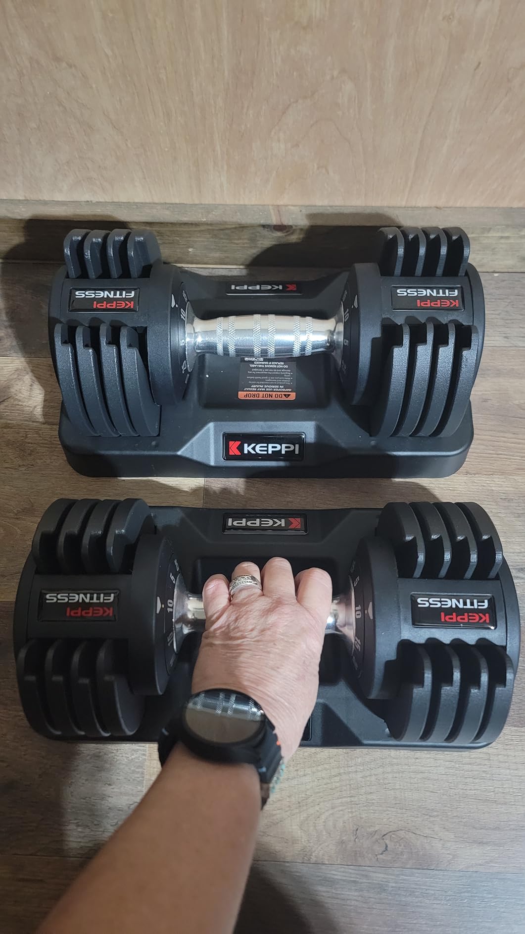 Keppi Adjustable Dumbbells Set of 2, Quick Adjust Weights for Home customer photo 1
