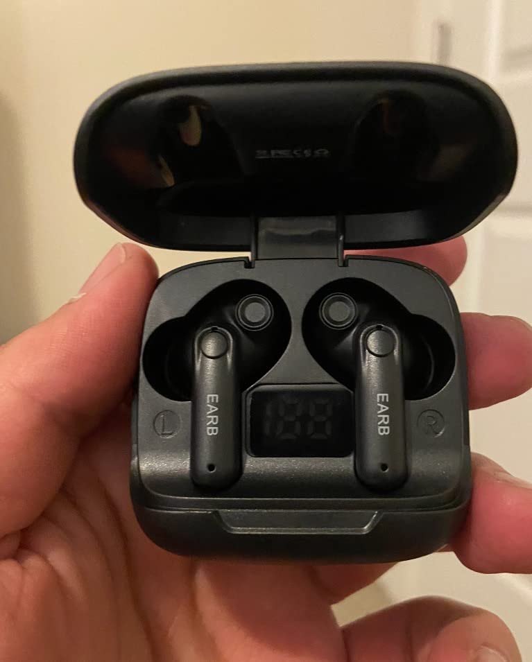 QCY T13 True Wireless Earbuds Bluetooth 5.1 Headphones Touch Control with Charging Case Waterproof Stereo Earphones in-Ear Built-in Mic Headset 40H Playtime (Black) customer photo 2