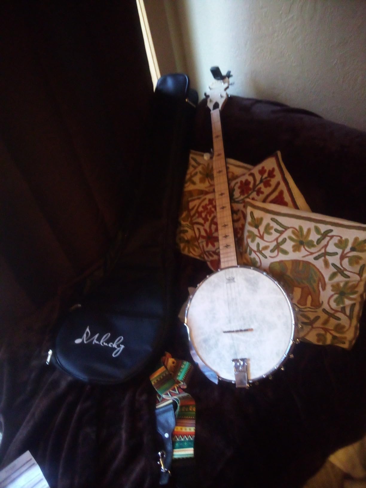 Mulucky 5 String Open Back Banjo MB1101, Maple 24 Brackets Remo Head Kit customer photo 2