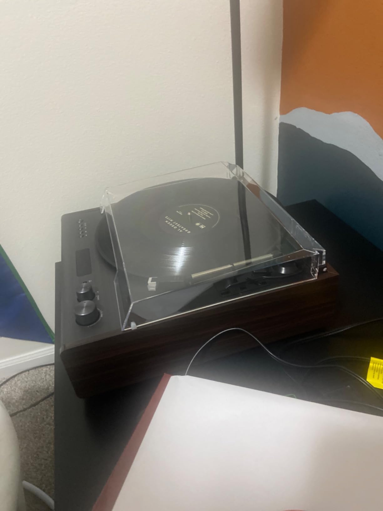 Victrola Eastwood Signature – Bluetooth Record Player – 3-Speed Turntable, Built-in Speakers, Premium MM Cartridge, Vinyl Stream for Wireless Streaming, Removable Dust Cover, (Espresso) customer photo 2