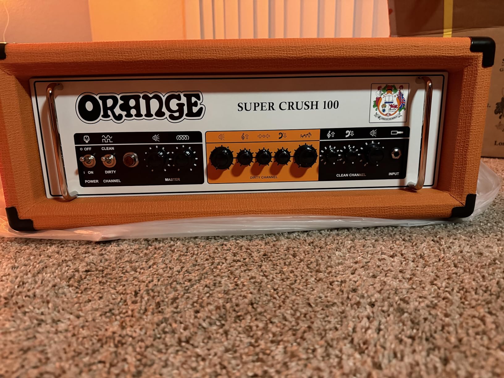 Orange Super Crush 100 Watt Amplifier Head, Black customer photo 1