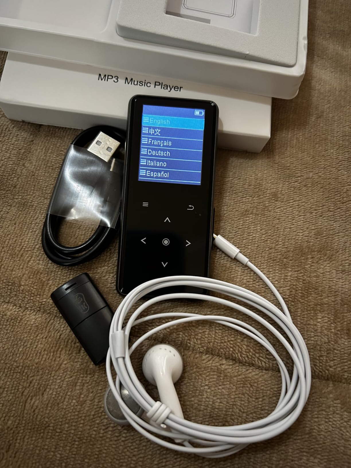 64GB MP3 Player with Bluetooth 5.2, AiMoonsa Music Player with Built-in HD Speaker, FM Radio, Voice Recorder, HiFi Sound, E-Book, Earphones Included customer photo 1