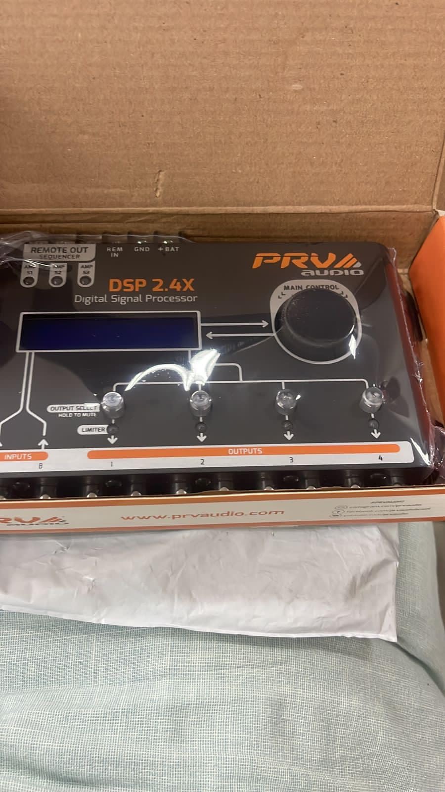PRV AUDIO Car Audio DSP 2.4X Digital Crossover and Equalizer 4 Channel Full Digital Signal Audio Processor DSP with Sequencer Remote Relay customer photo 2