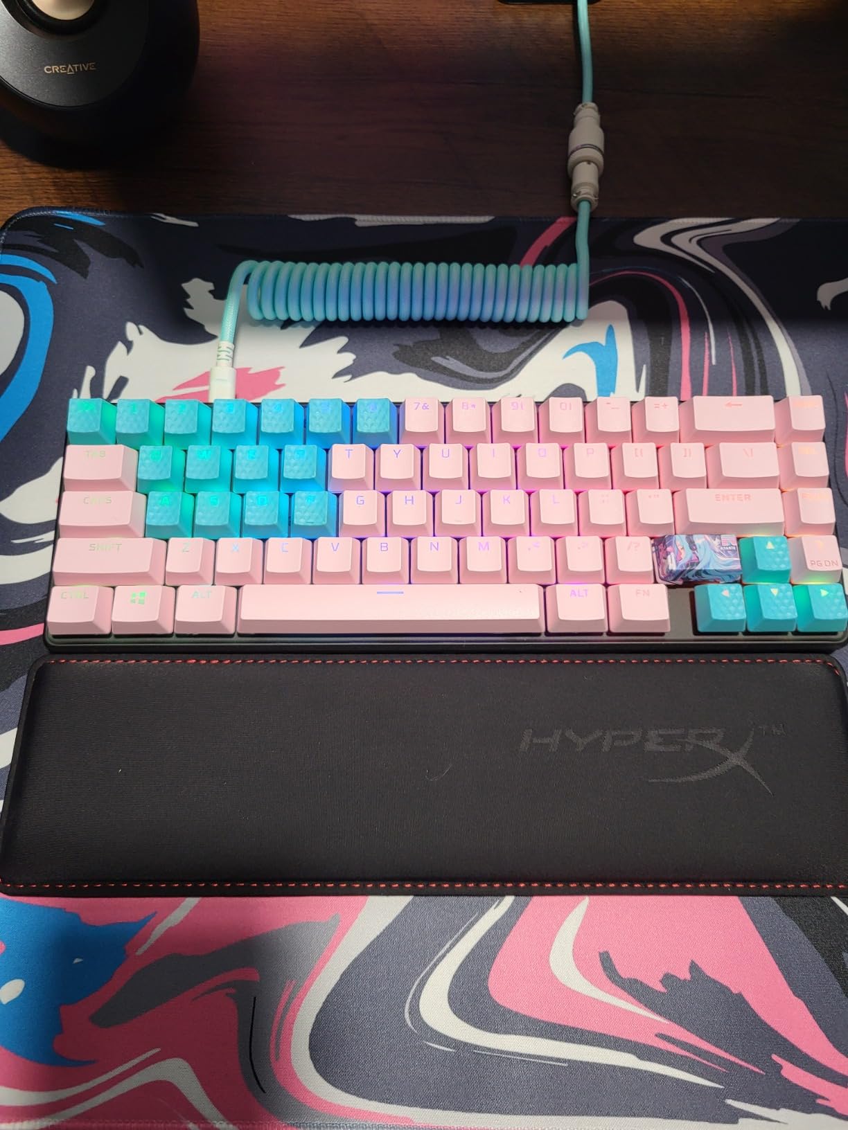 HyperX Alloy Origins 65 - Mechanical Gaming Keyboard – Compact 65% Form Factor - Linear Red Switch - Double Shot PBT Keycaps - RGB LED Backlit - NGENUITY Software Compatible,Black customer photo 2