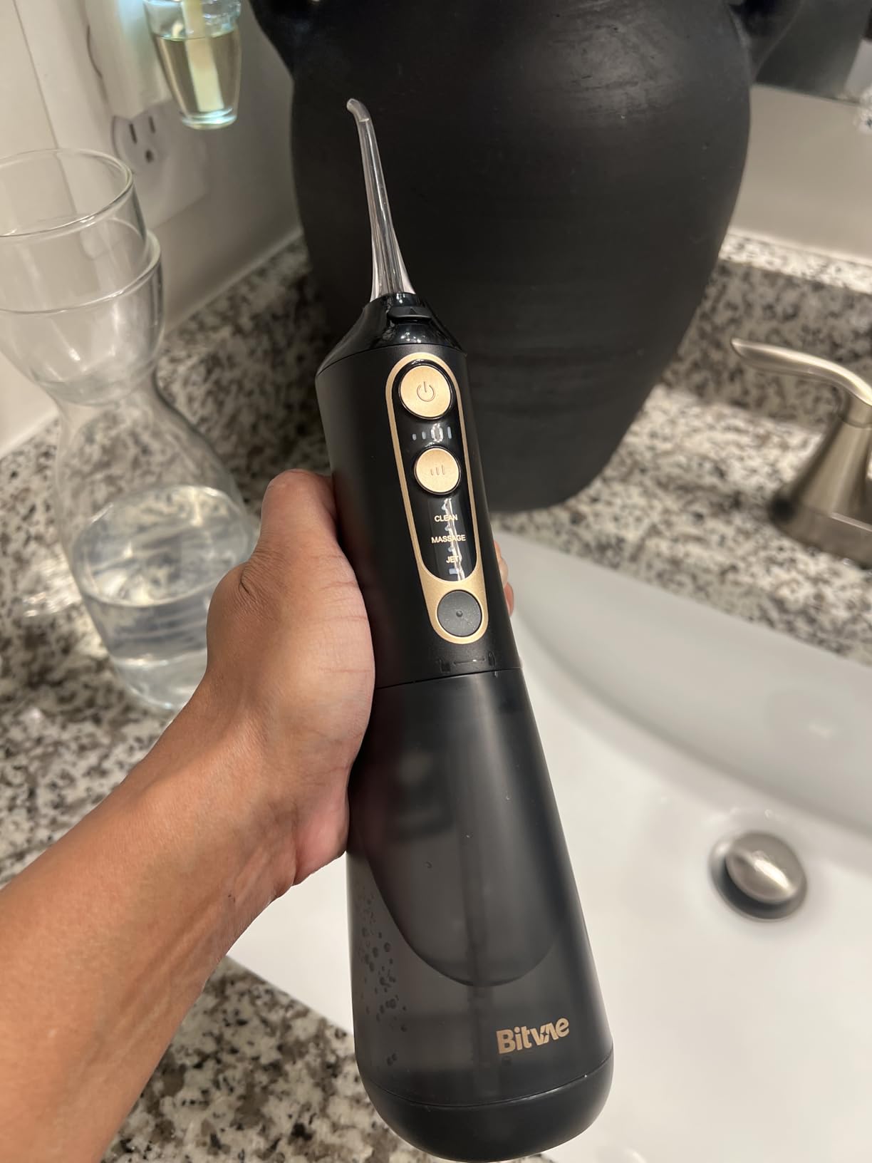 Bitvae Water Dental Flosser for Teeth, Cordless Water Teeth Cleaner Picks customer photo 1