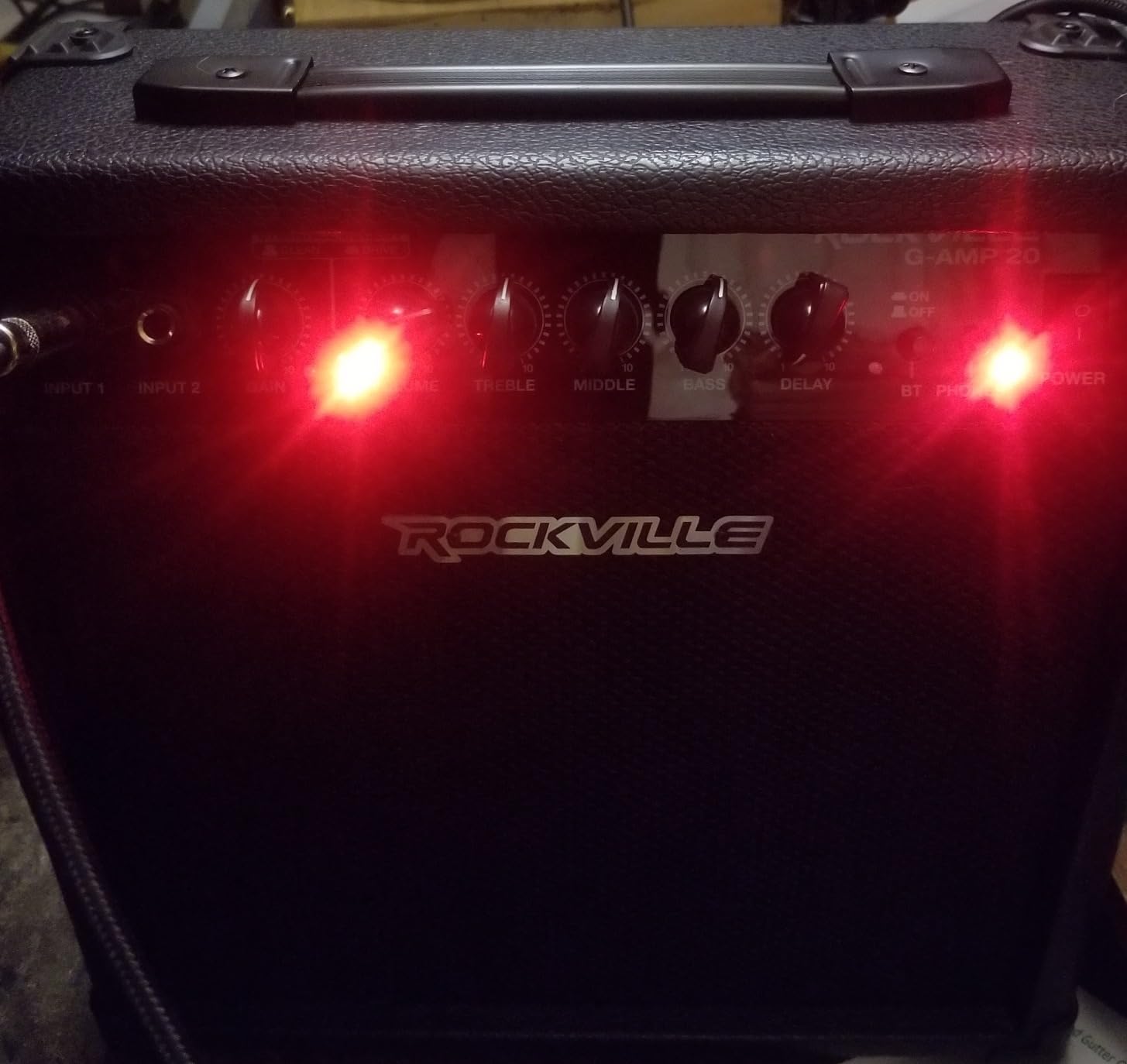 Rockville G-AMP 20 Guitar Amplifier, Bluetooth Combo Amp with 6.5