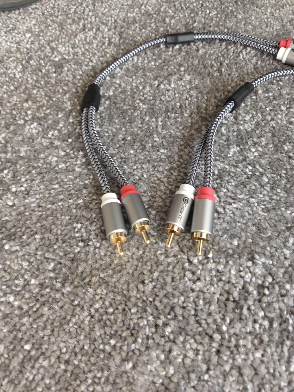 GEARit RCA Cables 25 ft, RCA Cables Car Audio with Dual Shielding & Gold-Plated Connectors, RCA Cable for Subwoofer Cable, Hi-Fi System, Amplifier, Active Speakers, Gaming Consoles customer photo 1