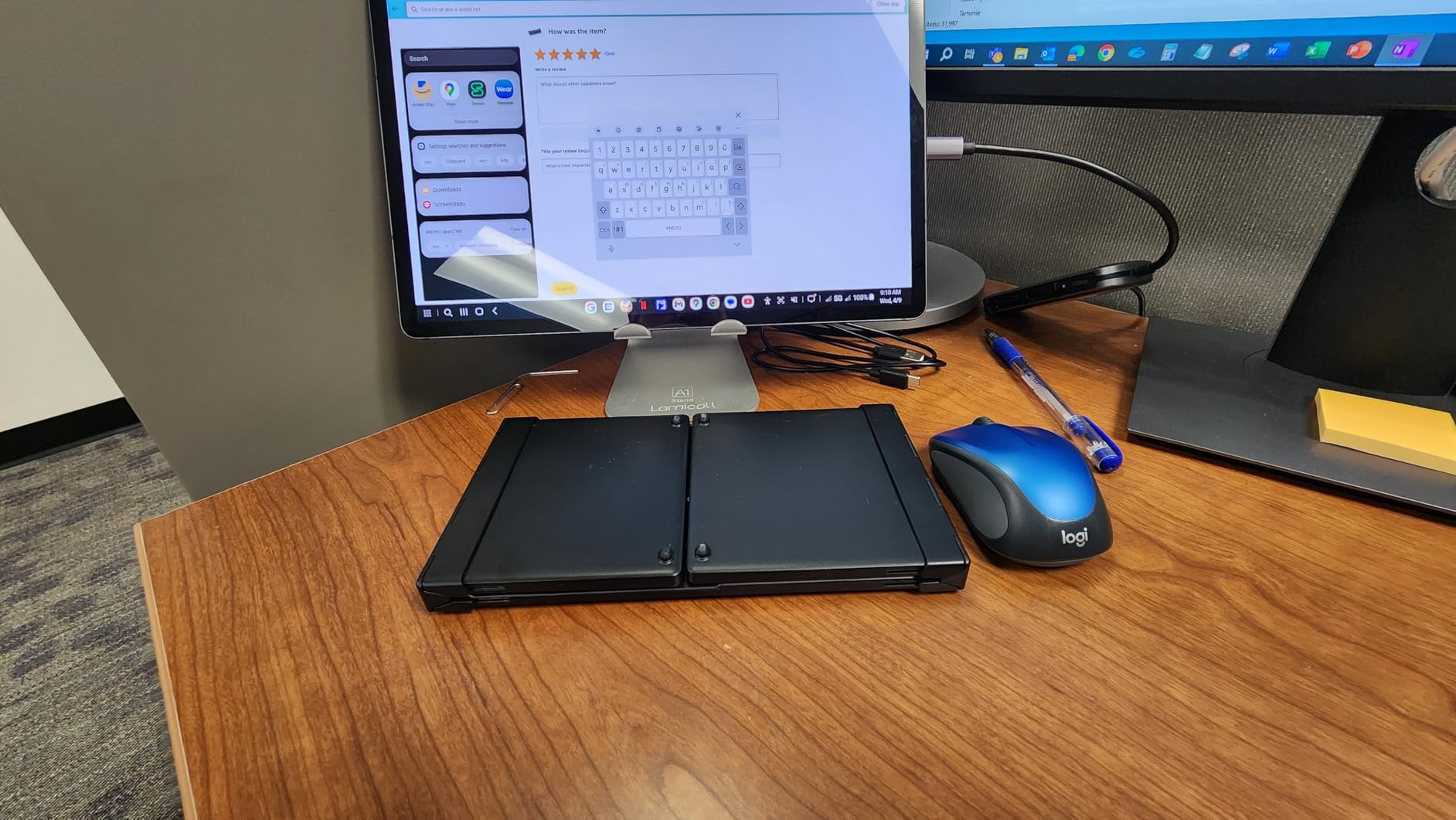 ProtoArc XK01 Full-Size Foldable Bluetooth Keyboard for Travel, Black customer photo 2