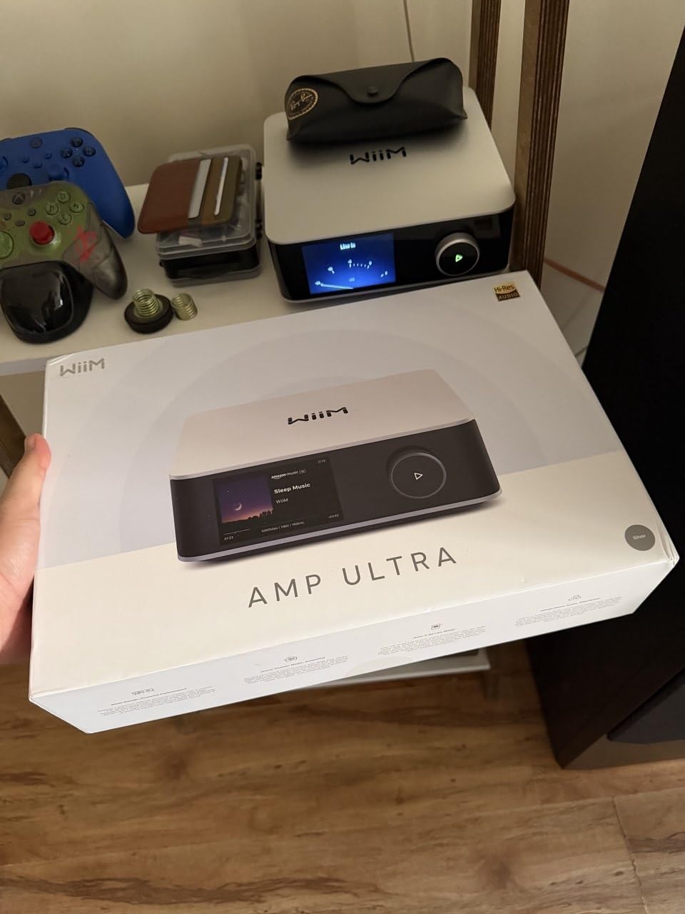 WiiM Amp Ultra Stereo Streaming Amplifier, HDMI ARC & RoomFit, Silver customer photo 1