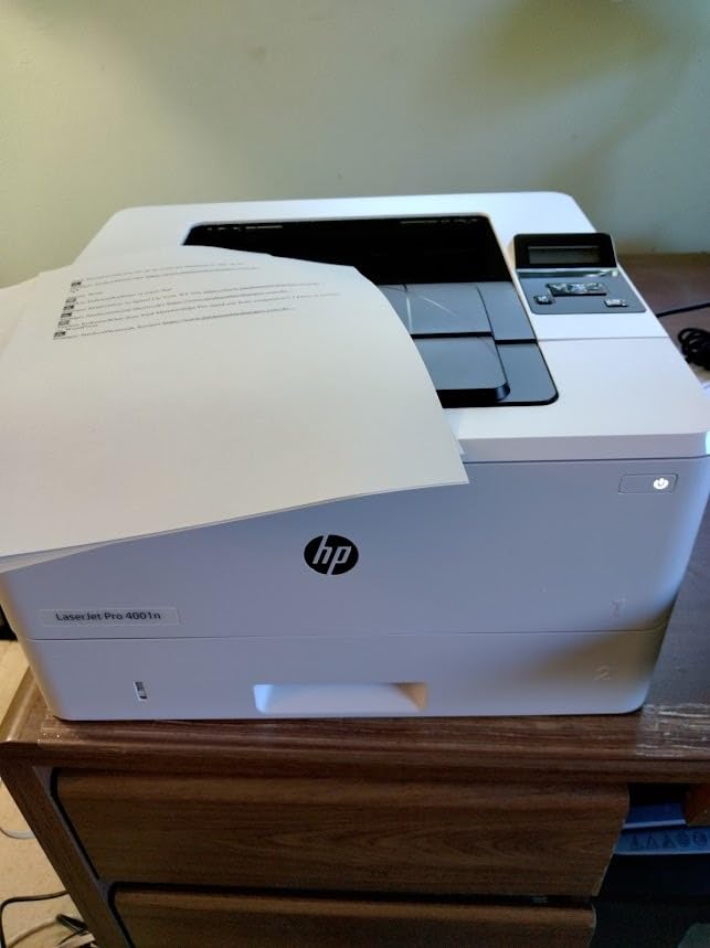 HP LaserJet Pro 4001n Black & White Printer, Print, Fast speeds, Easy Setup, Mobile Printing, Advanced Security, USB, Ethernet Connection, Best-for-Office customer photo 2