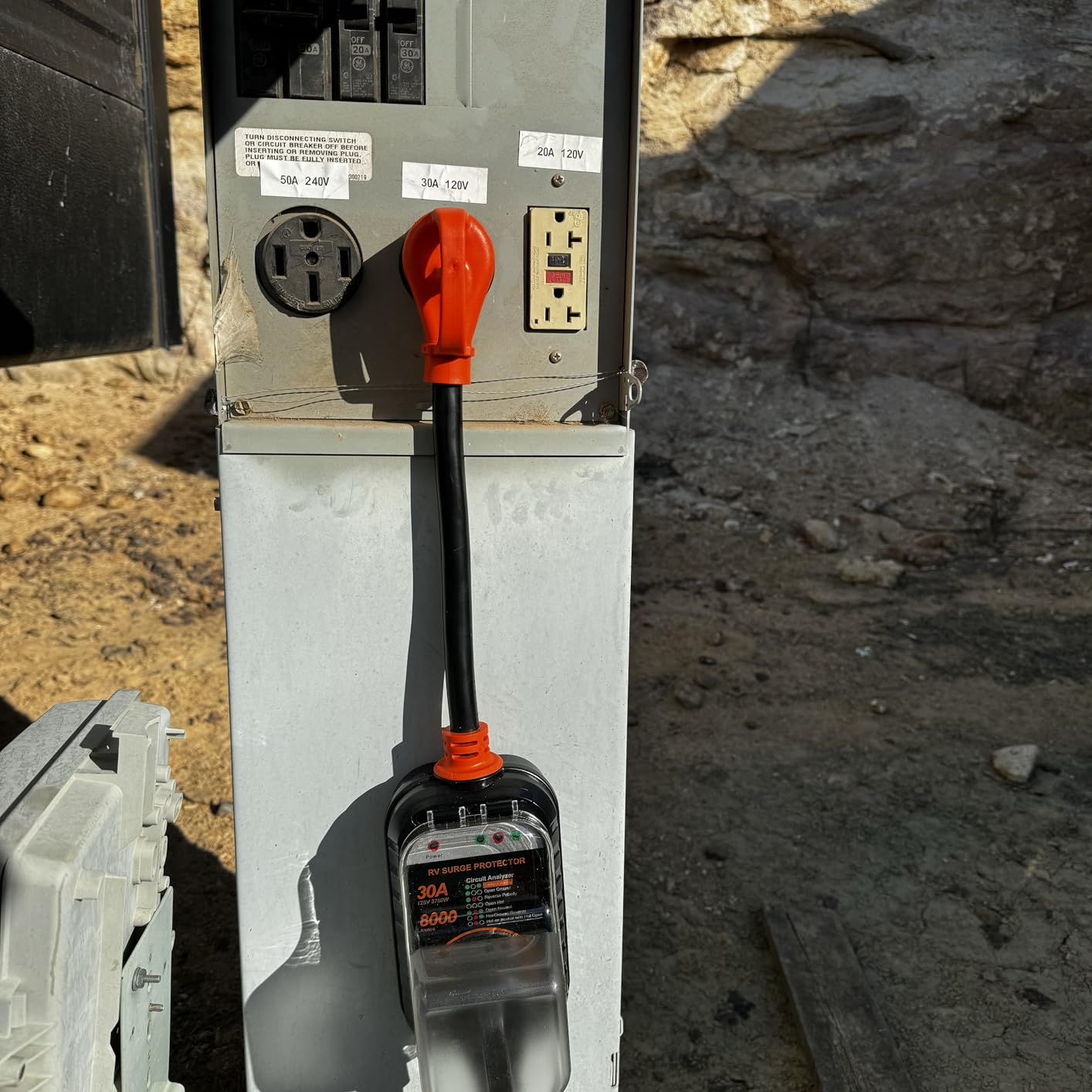 GEARGO RV Surge Protectors 30 Amp RV Circuit Analyzer, [𝟐𝟎𝟐𝟔 𝐍𝐞𝐰 𝐔𝐩𝐠𝐫𝐚𝐝𝐞𝐝 & 𝐆𝐞𝐧𝟐] Full Protection, RV Adapter Plug for Camper(Orange) customer photo 2