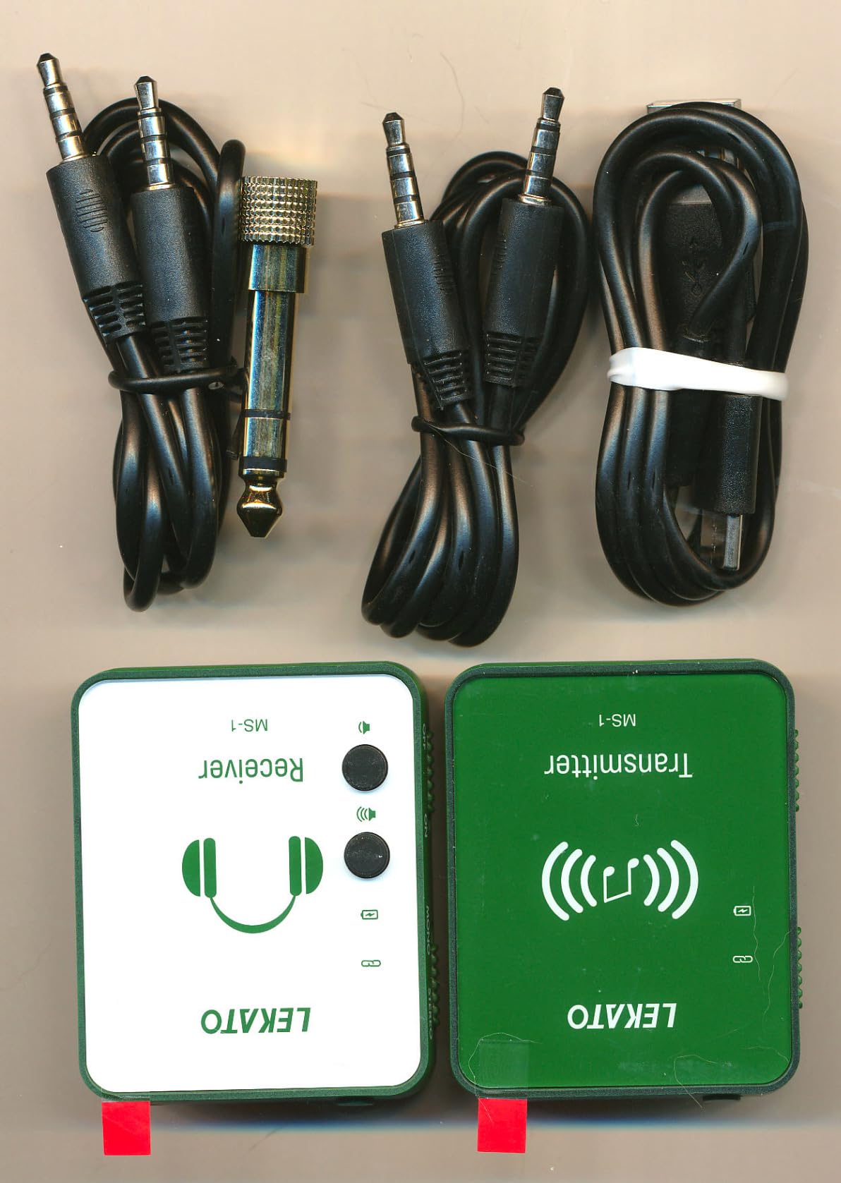 LEKATO Wireless in Ear Monitor System 2.4GHz, Stereo in-Ear Monitoring with Transmitter Receiver Clip-On, One to Many, Auto-Pairing, Wireless IEM for Band Rehearsal,Studio, Church,Small Gigs(MS-1) customer photo 1