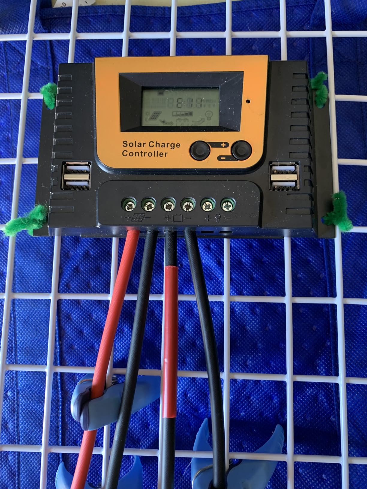 JJN 200 Watt Solar Panel Kit 12V Solar Panels with 30A PWM 12V/24V Charge Controller 2 Pair 10BB Solar Panel Cables Connectors Brackets for RV Boats Marine Home Off-Grid System [New Version] customer photo 2