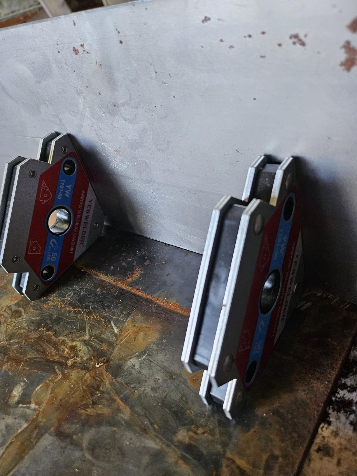 YESWELDER 25 lb and 50 lb and 75 lb Welding Magnet 6 Pc of Welding Magnet customer photo 1