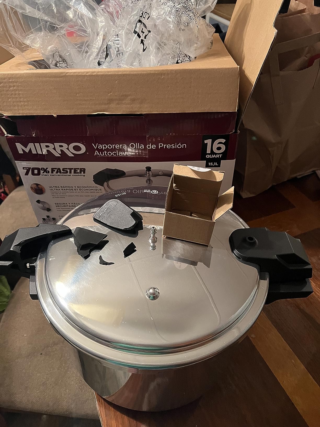 MIRRO 22 Qt Aluminum Pressure Canner with 3 Regulators, 5, 10 & 15 PSI customer photo 1