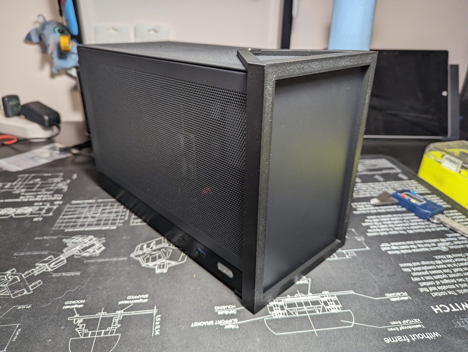 S300 - Gaming Case - Front I/O USB 3.0 Type - C Port - SFX Power Supply 100-130mm -Cable Management System - luminum Mini-ITX Motherboard Small Portable for PC (PCIe 3.0 16X Riser Cable) customer photo 1