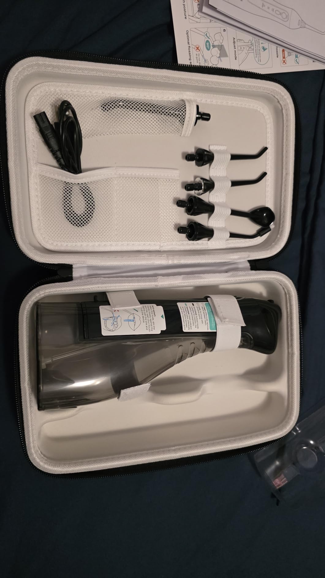 COSLUS ADA Accepted C20 Water Dental Flosser Pick, Professional Set Black customer photo 2