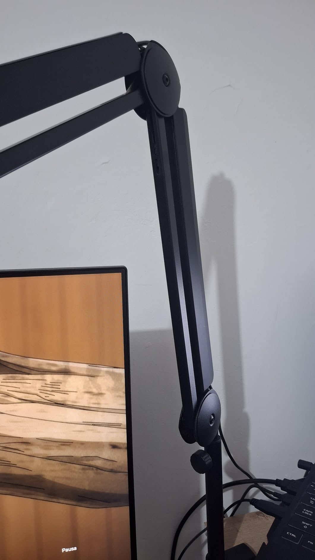 InnoGear Mic Arm Microphone Boom Arm Cable Management for Blue Yeti, Black customer photo 2