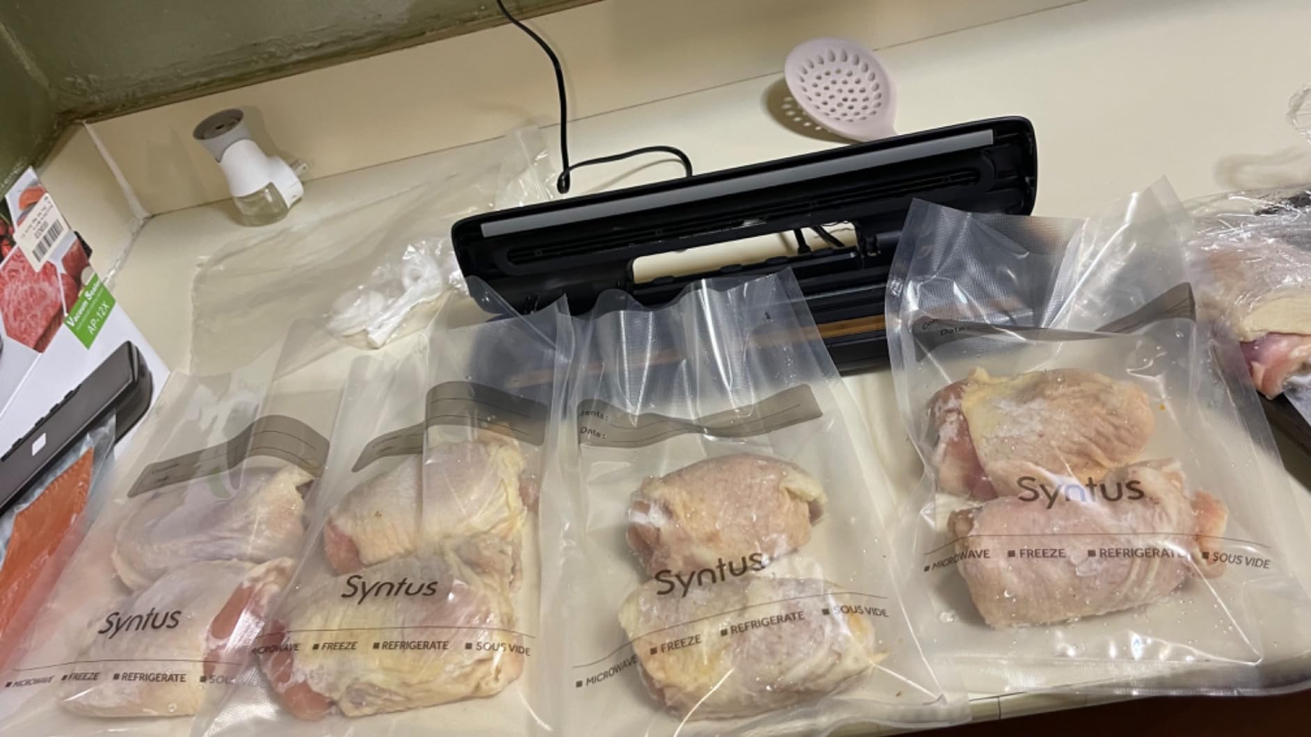Syntus 100 PCS Vacuum Sealer Bags, Gallon Size 11