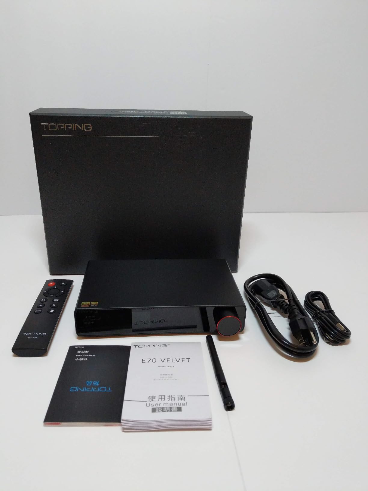 Topping E70 Velvet AK4499EX DAC Audio Decoder - Bluetooth5.1 LDAC Hires XU316 32Bit/768kHz DSD512 BT/USB/Coax/Opt Inputs RCA/XLR HiFi Stereo Digital to Analog Convertor Black customer photo 1