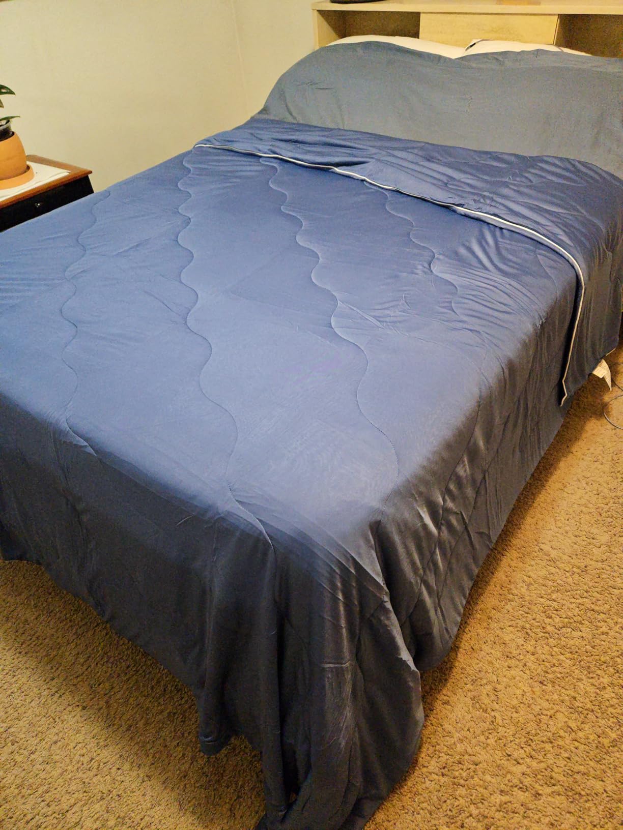 EASELAND Cooling Comforter Queen, Upgraded Double-Sided Q-MAX 0.45+ customer photo 1
