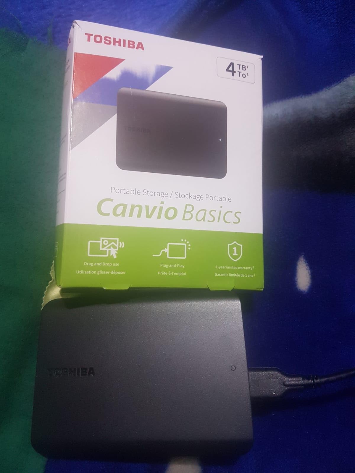 Toshiba Canvio Basics 4TB Portable External Hard Drive USB 3.0, Black - HDTB540XK3CA customer photo 2