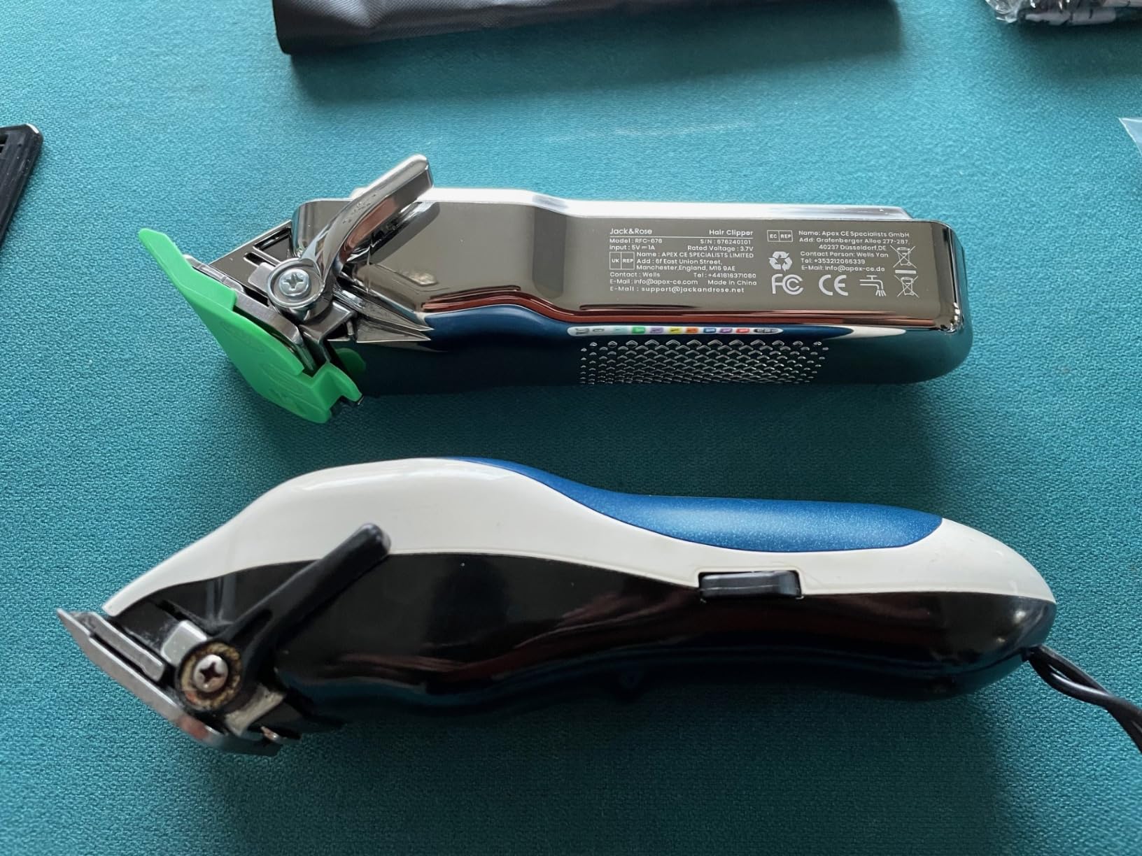 Jack & Rose Clippers and Trimmers Set, Cordless Hair Clippers for Men, Barber Clippers Set customer photo 2