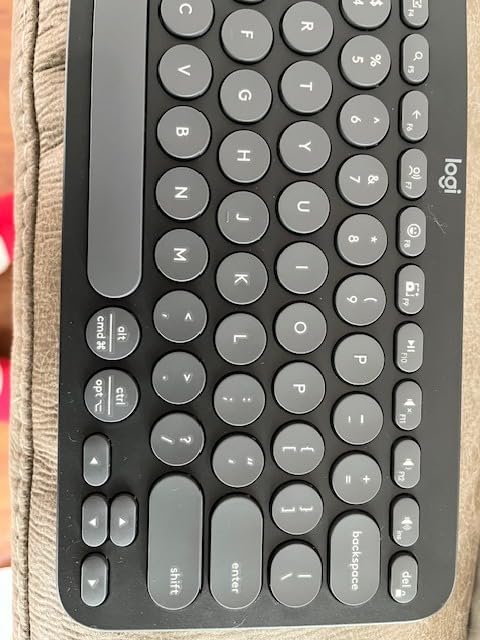 Logitech Pebble Keys 2 K380s Wireless Bluetooth Keyboard - Tonal Graphite customer photo 2
