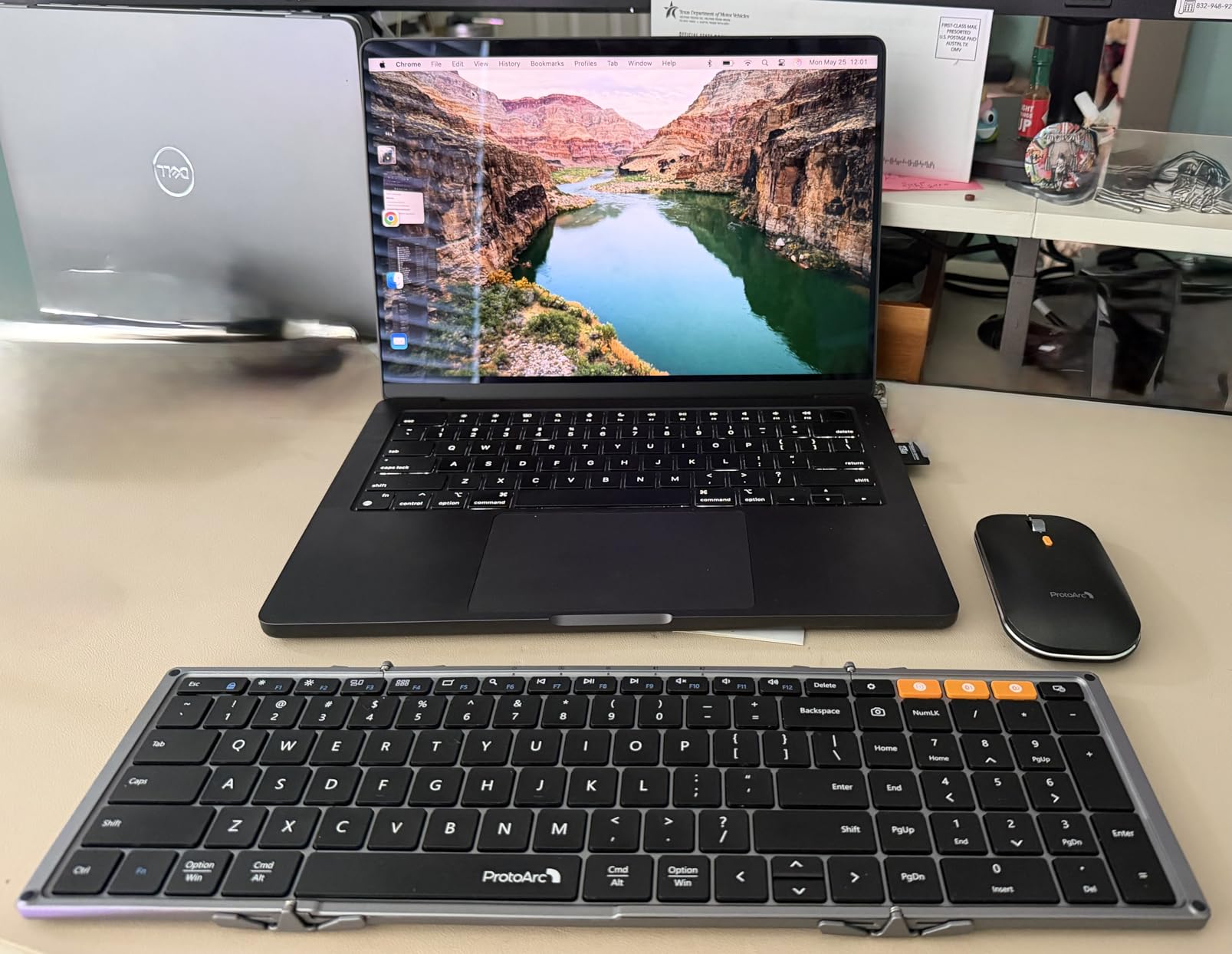 ProtoArc XKM01 Full-Size Foldable Keyboard Mouse Combo for Travel, Gray customer photo 1