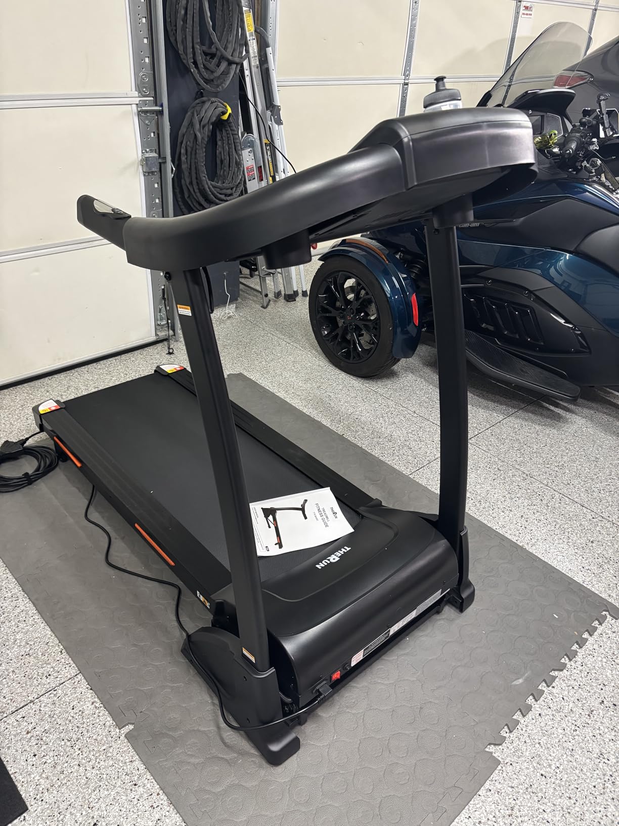 THERUN Incline Treadmill, Treadmills for Running and Walking, 400 lbs Weight Capacity Folding Treadmill with 0-16% Auto Incline, Wide Belt, 4.0 HP, App, Heart Rate customer photo 2