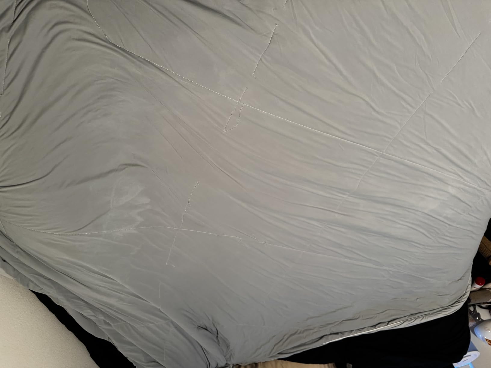 Cozy Bliss Cooling Comforter Queen Size, Cooling Blankets for Hot Sleepers and Night Sweats, Blue Summer Comforter for Queen Size Bed, Breathable Soft Lightweight Silk Smooth customer photo 1