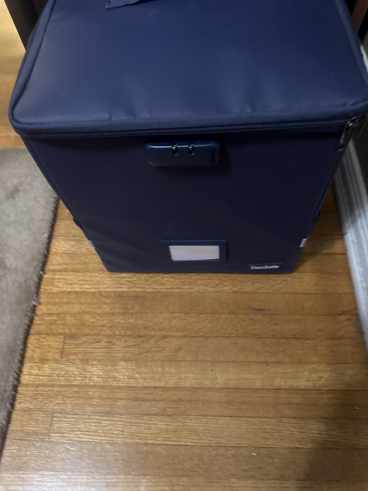 DocSafe Vinyl Record Storage Box with Lock,Fireproof&Water Resistant Record Organizer Storage for 100+ Single Records(12-inch),Collapsible Storage Crate with Lid&Handles for Valuable Album Collection customer photo 2