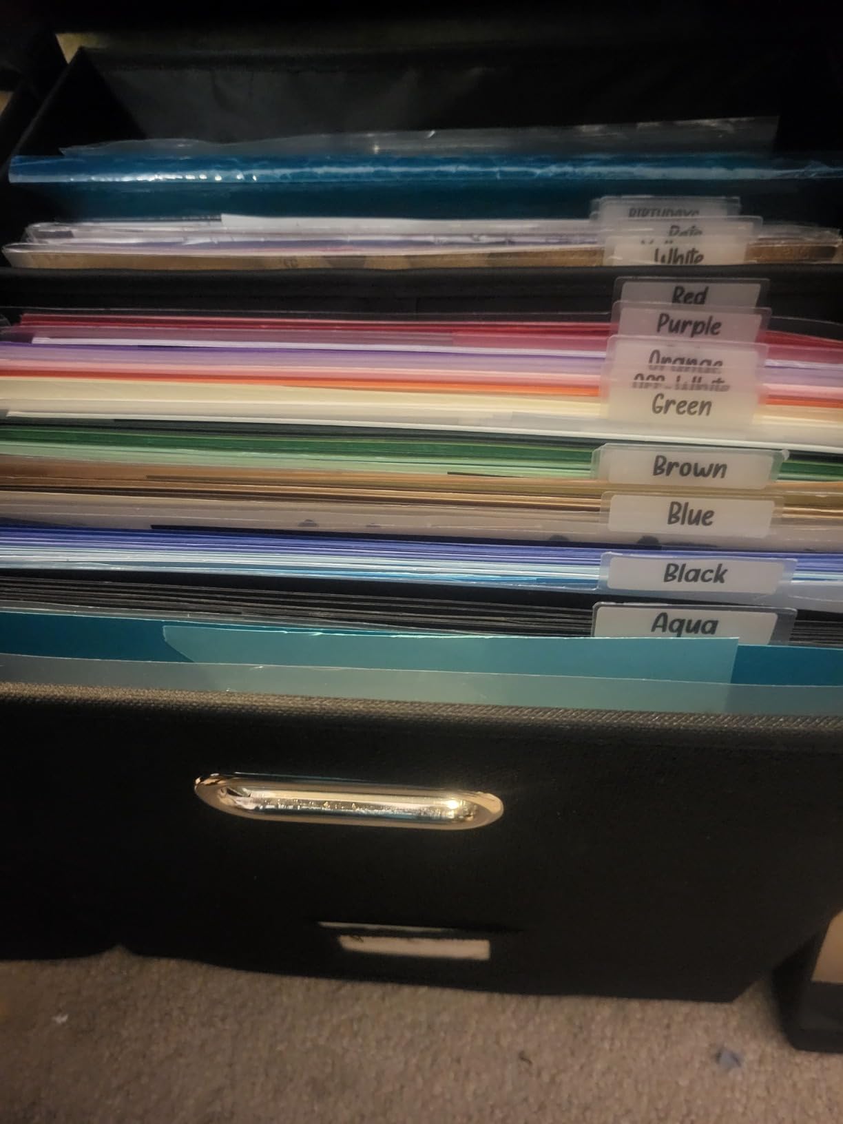 Sturdy Vinyl Record Storage Box - Album Storage Holds up 50+ Single Record customer photo 1