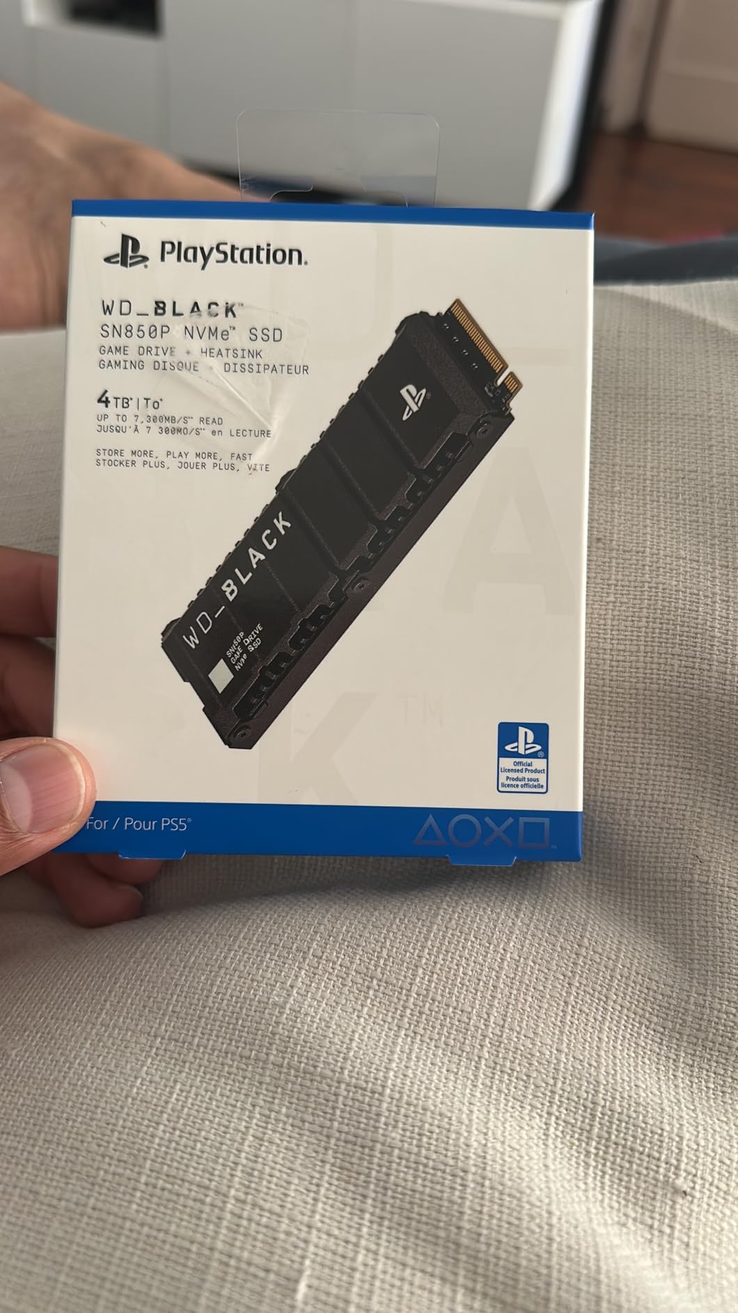 WD_BLACK 1TB SN850P NVMe M.2 SSD Officially Licensed Storage Expansion for PS5 Consoles, up to 7,300MB/s, with heatsink - WDBBYV0010BNC-WRSN customer photo 2