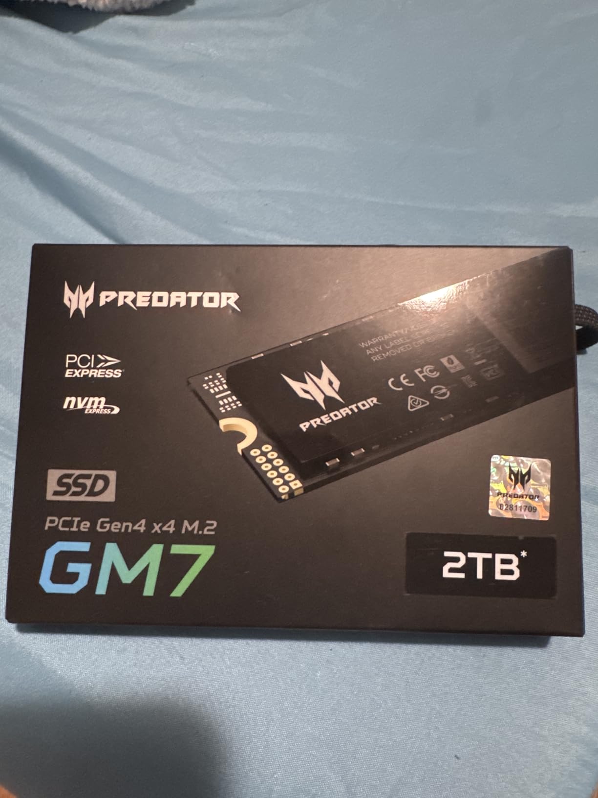 Acer Predator GM7 2TB SSD: M.2 2280 PCIe Gen 4 x4 NVMe 2.0, Read Speed Up to 7400 MB/s, Internal PC Solid State Drive for Laptop, Desktop and PS5 - BL.9BWWR.119 customer photo 2