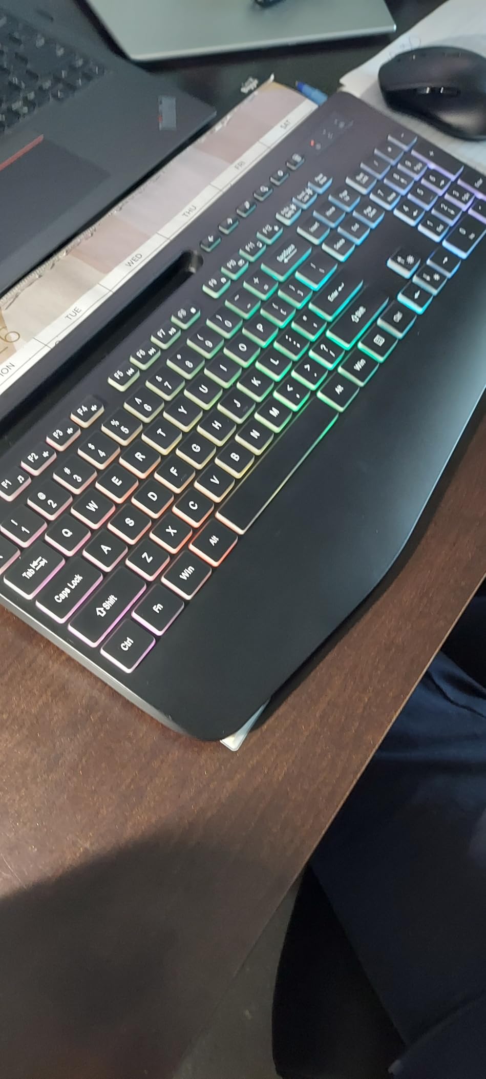 Wireless Keyboard and Mouse Combo - 9 Backlit Effects, RGB, 2.4G Lag-Free customer photo 1
