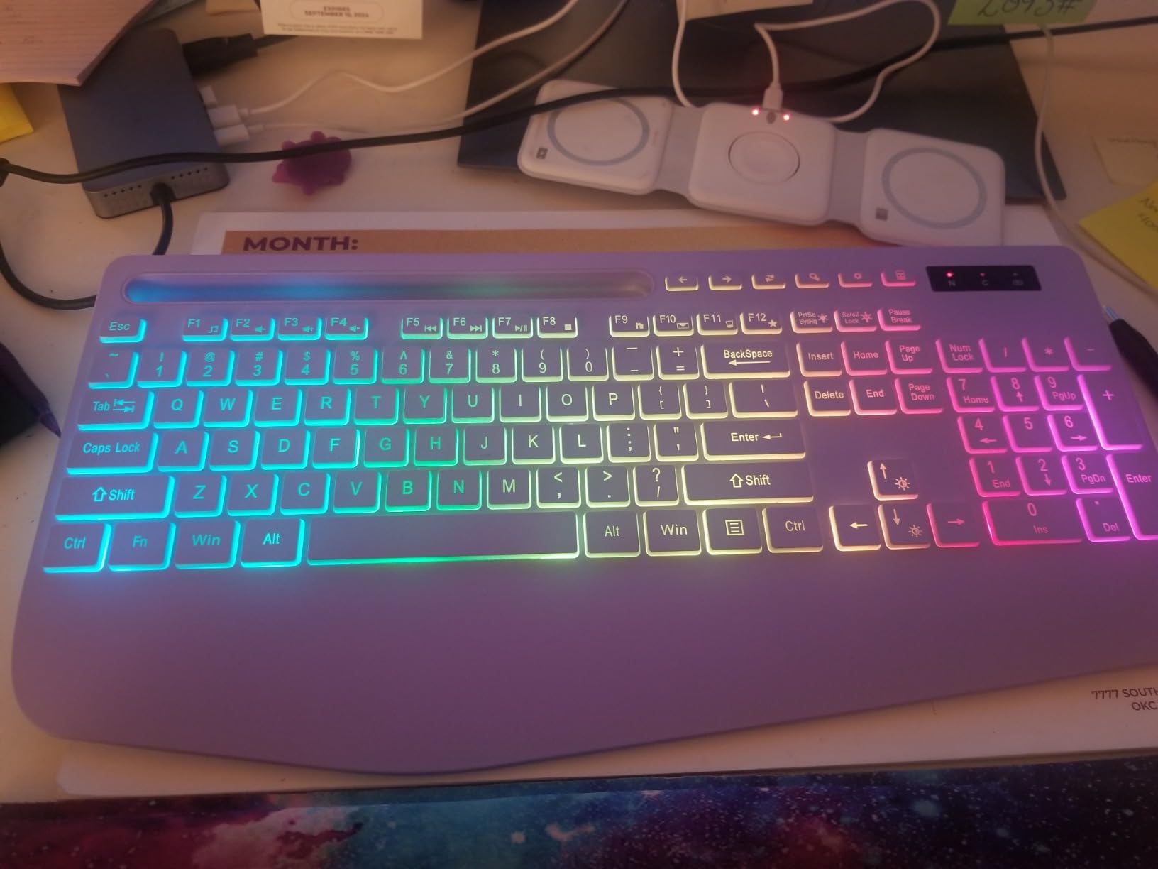 Wireless Keyboard and Mouse Combo - 9 Backlit Effects, RGB, 2.4G Lag-Free customer photo 2