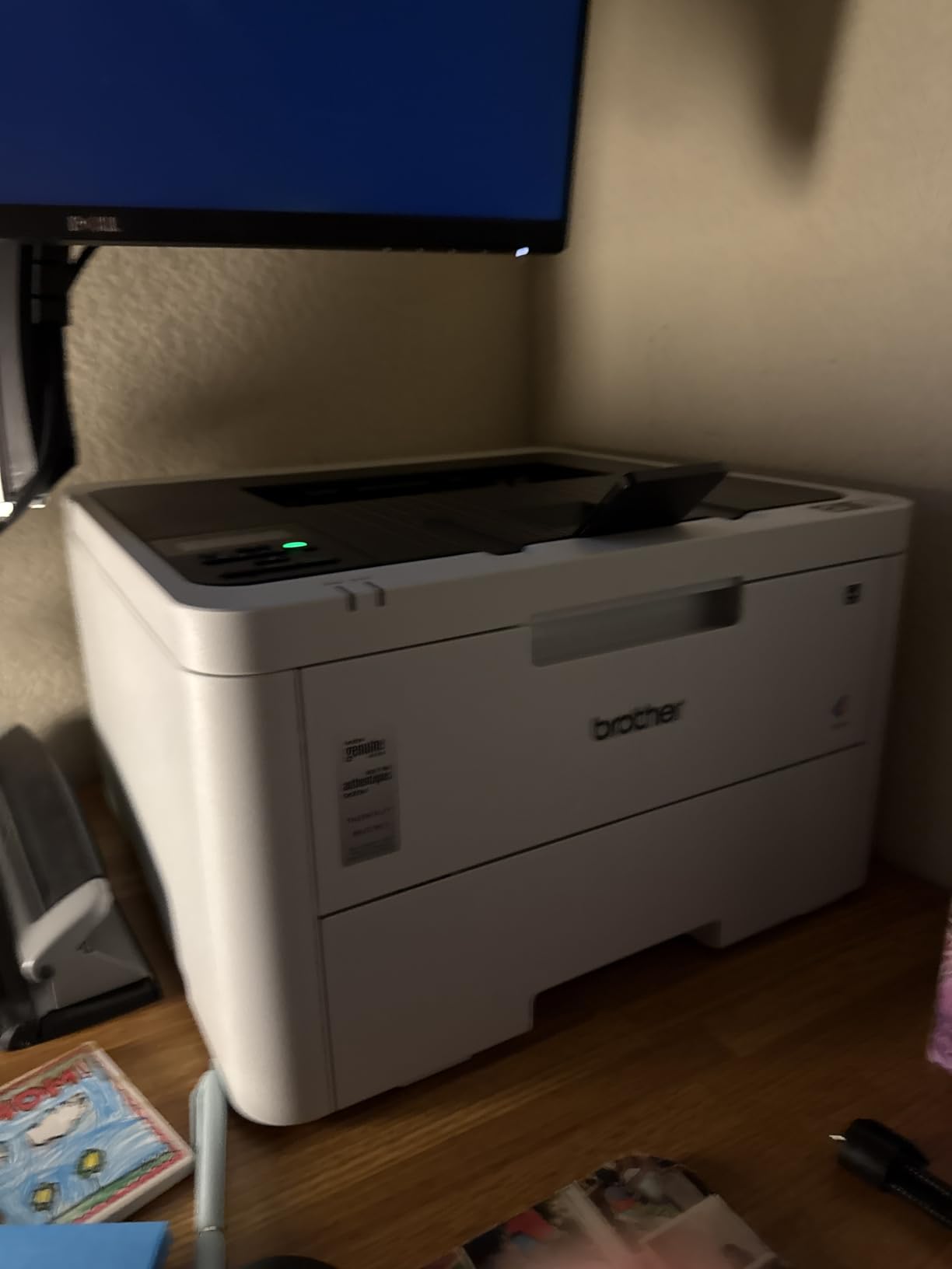 Brother Color Laser Printer with Wireless Printing Fast 19 PPM Output, Duplex Feature, Mobile Device Compatible, 250-Sheet Paper Tray for Professional Home Office Printing (HL-L3220CDW) customer photo 2