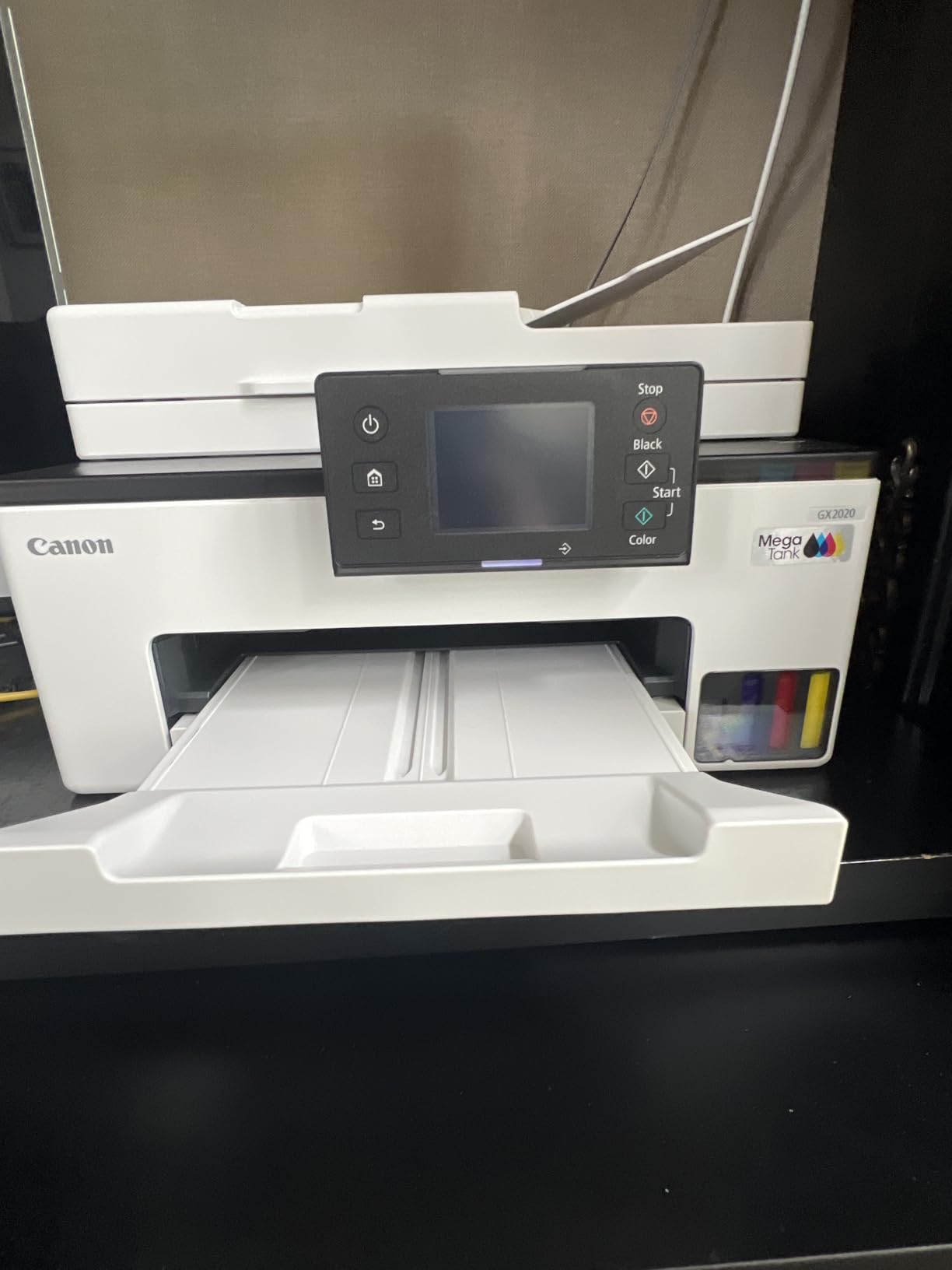 Canon MegaTank MAXIFY GX2020 All-in-One Wireless Color Printer – Print, Copy, Scan with Duplex Printing – Refillable Tank System, Compact Desktop Design – Wireless Print Scan Copy for Home & Office customer photo 1