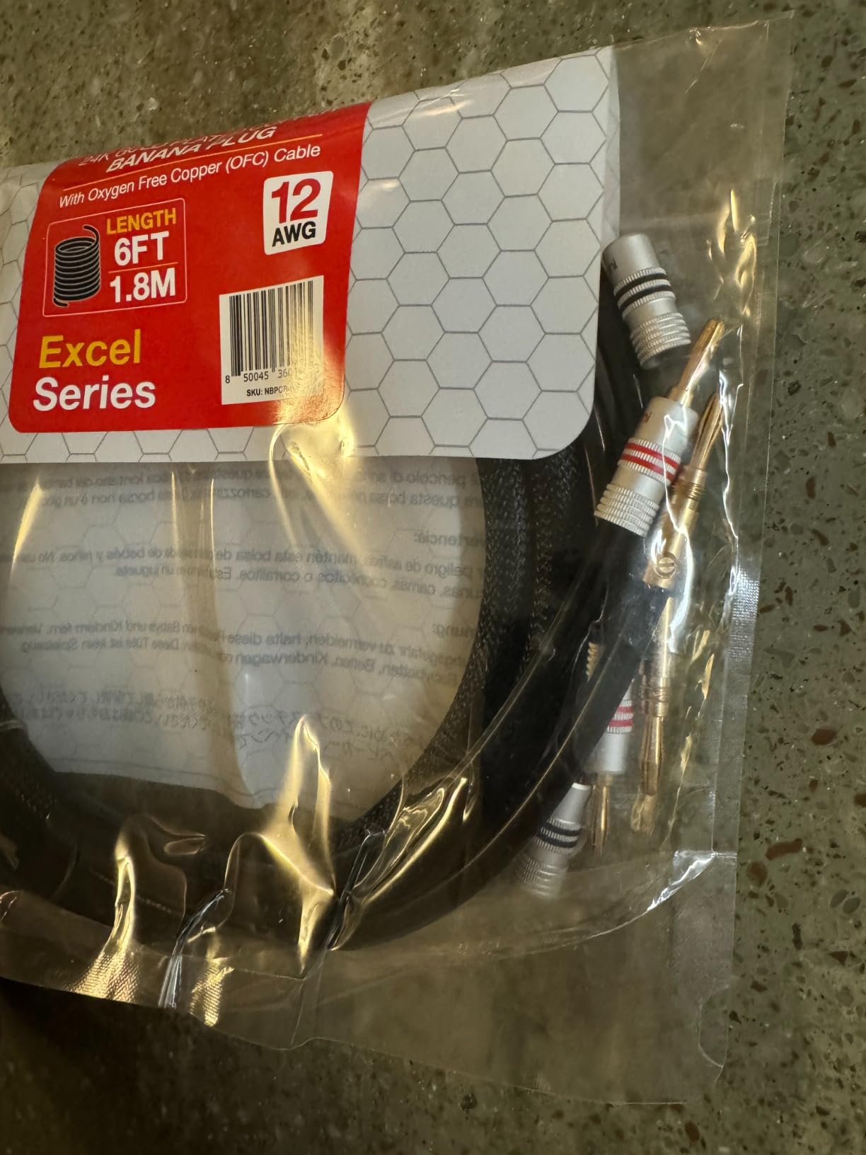 Nakamichi 24k Gold Plated Banana Plugs with 12 AWG Speaker Cable 99.9% OFC customer photo 1