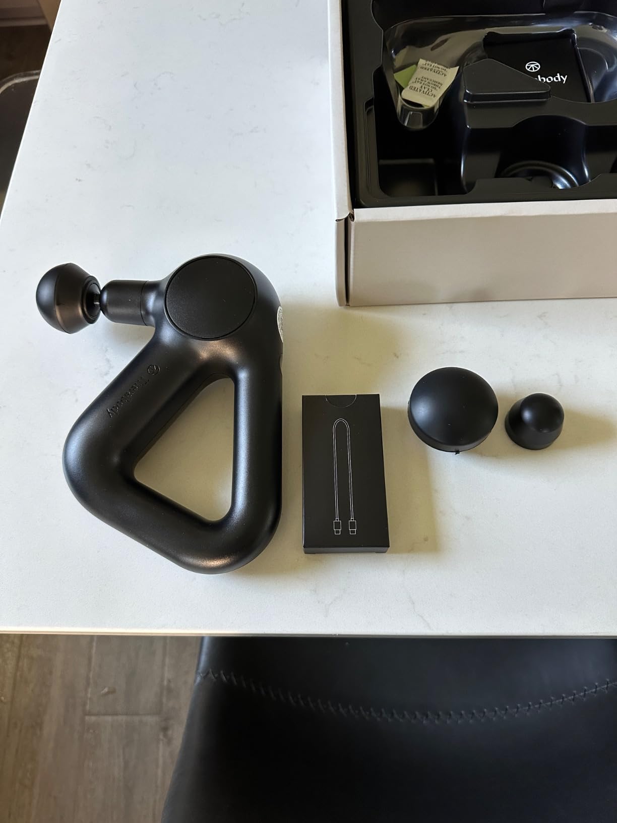 TheraGun Therabody Relief Massage Gun | for Daily Comfort | 3-Speed | Navy customer photo 1