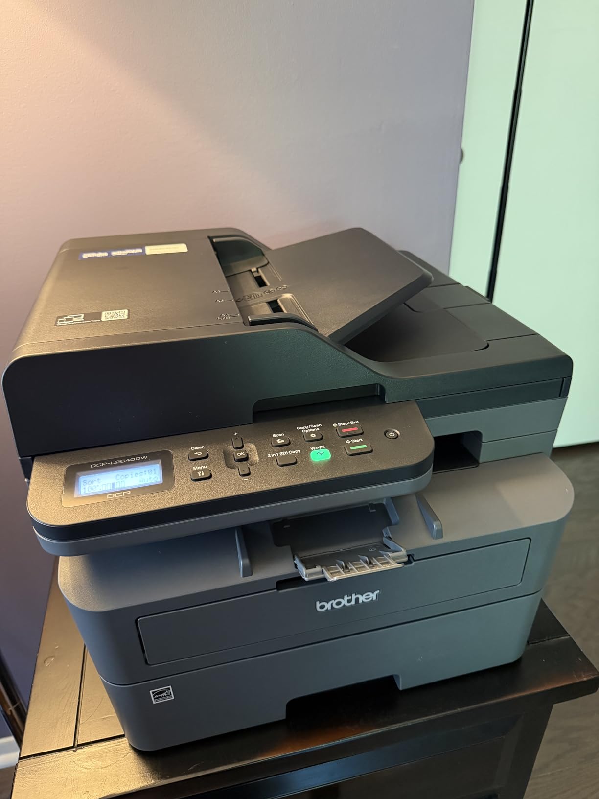 Brother DCP-L2640DW Wireless Compact Monochrome Multi-Function Printer, Copy, Scan, Duplex, Mobile Printing customer photo 2