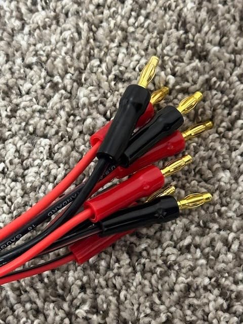 4 mm Gold Plated Open Screw Type Speaker Connector Banana Plugs,12 Count(1 Pack of 6 Pairs) customer photo 1