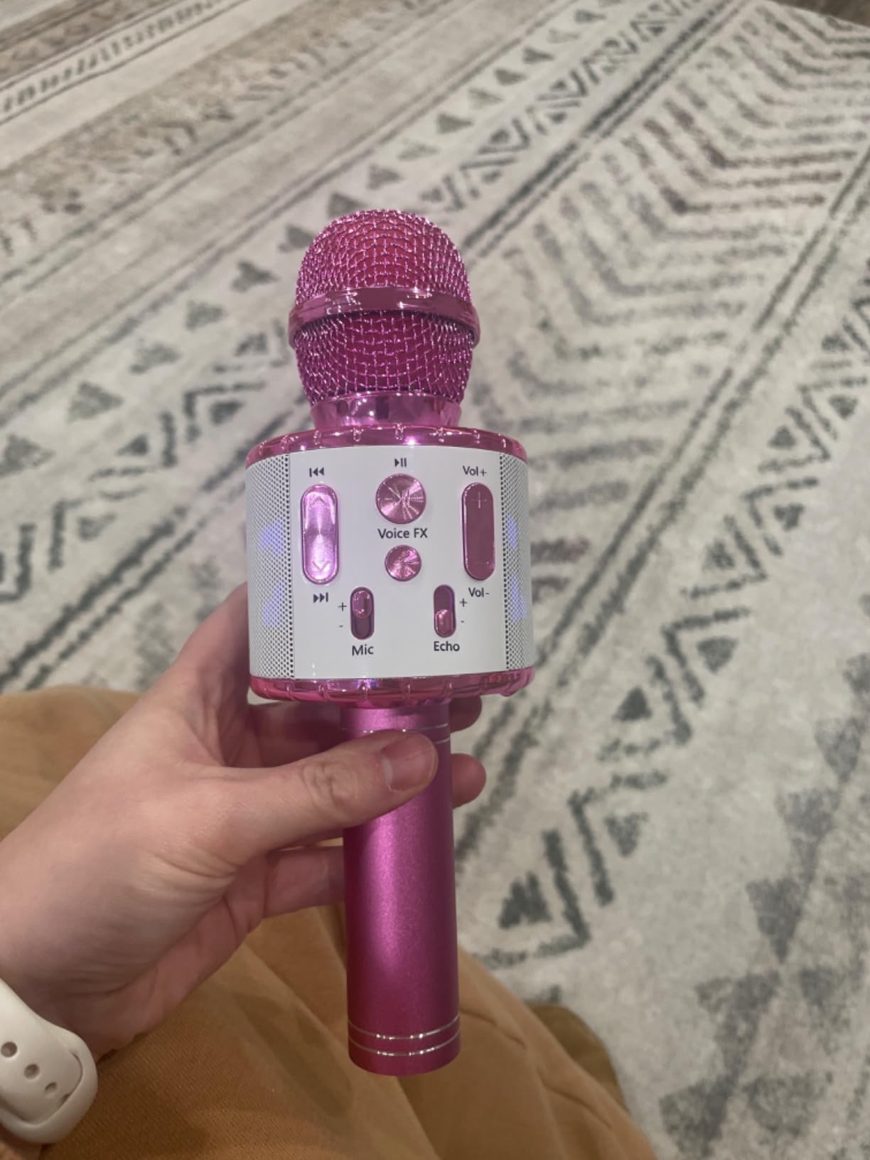 Move2Play, Kids Karaoke Microphone | Includes Pre-Loaded Songs & Bluetooth | Kids Birthday Party Gift | Toy for All Ages 2, 3, 4, 5, 6+ Year Old Girls, Boys & Toddlers customer photo 1