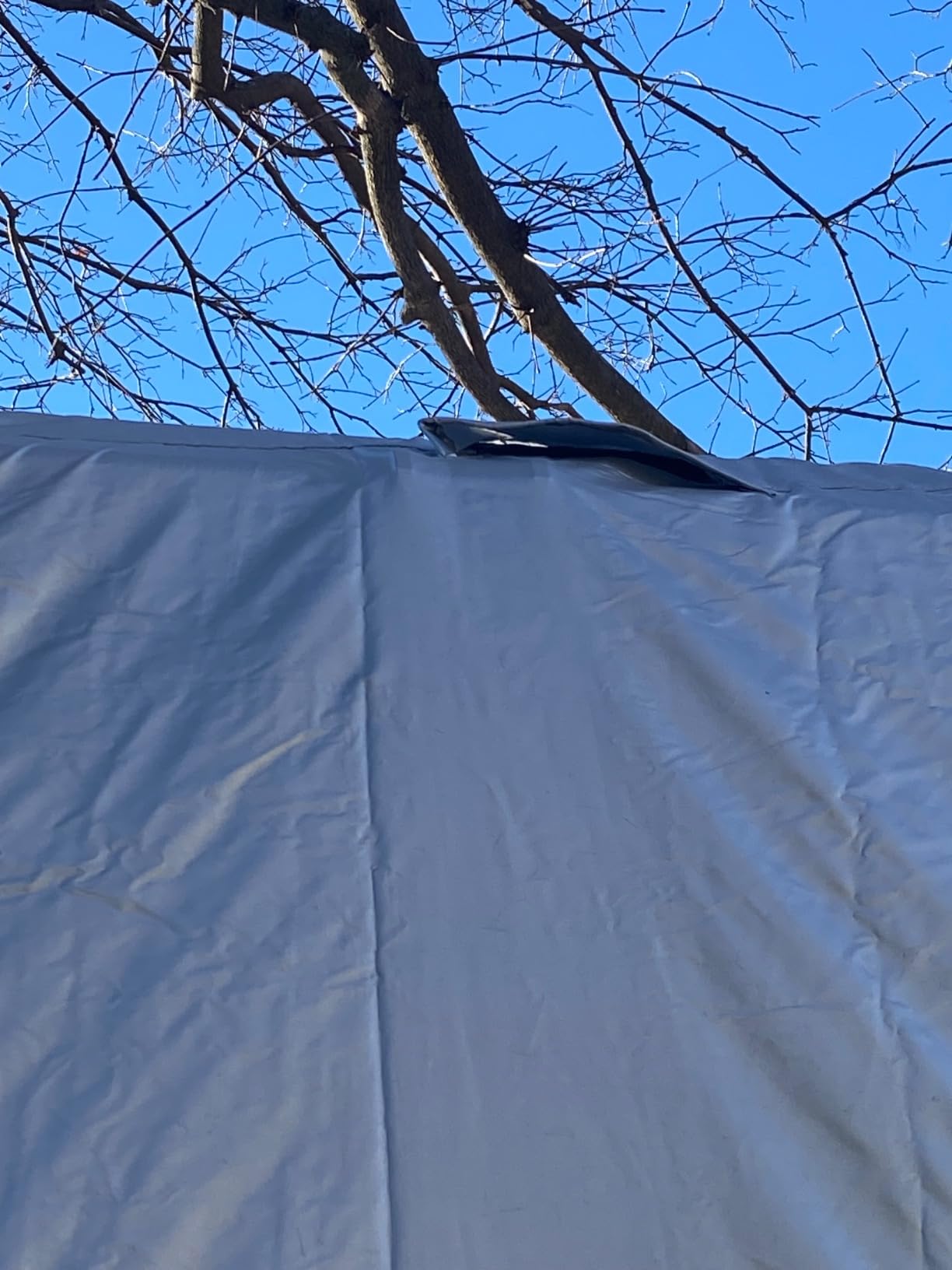 FRUNO Oxford Fabric 5th Wheel RV Cover Fits 37'-41' Waterproof Rip-Resistant Anti-UV Fifth Wheel Toy Hauler Camper Cover for Winter Snow with 4 Tire Covers and Gutter Covers customer photo 1