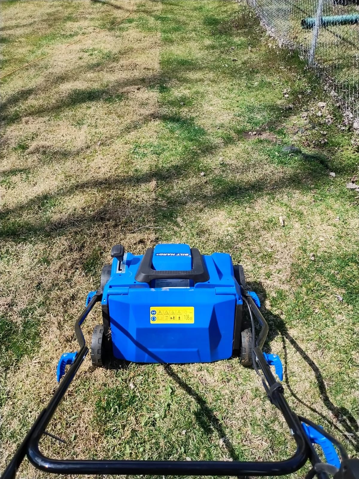 BILT HARD 16 Inch Dethatcher Scarifier Electric Powered, 15 Amp Copper Motor, 5-Position Depth Adjustment, 14.5 gal Thatch Bag, 2 in 1 Walk Behind Thatch Removing Machine for Lawn customer photo 1